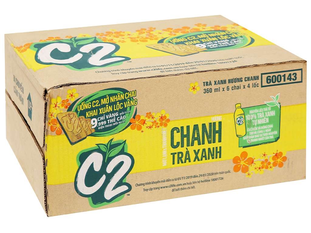 C2 Green Tea with Lemon flavor bottle 360ml