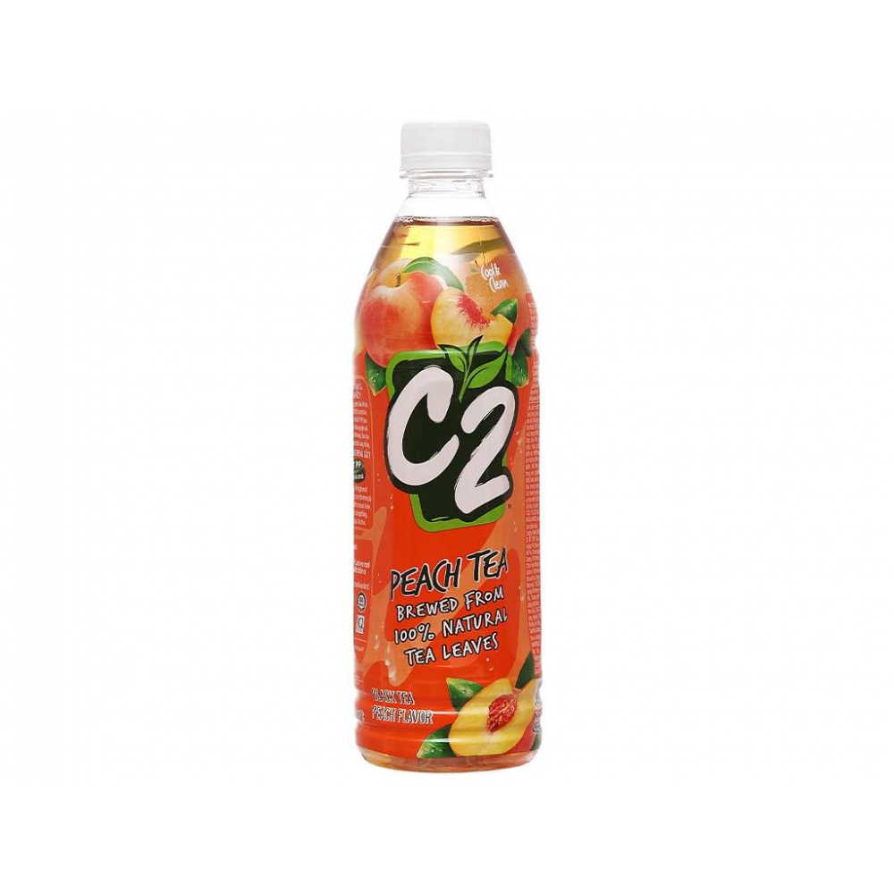 C2 Black Tea with Peach flavor bottle 455ml