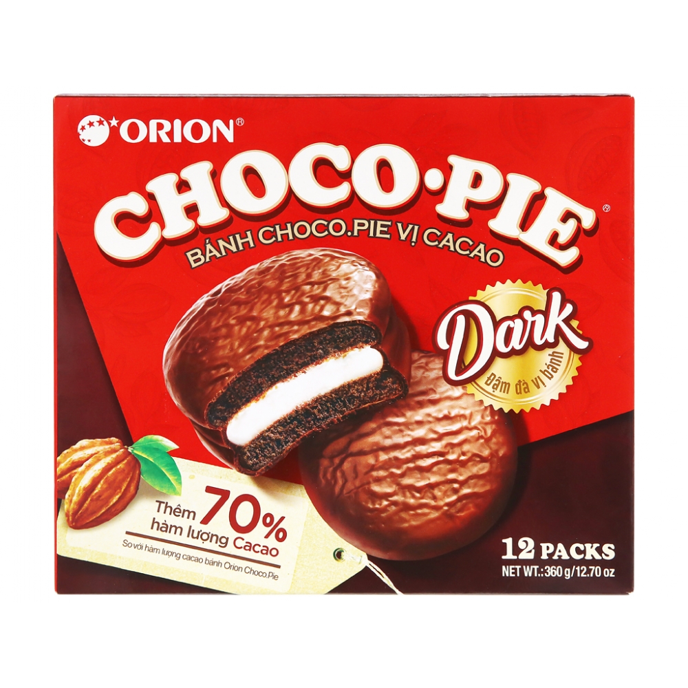Choco Pie Dark Cacao Soft Cake Box 360g