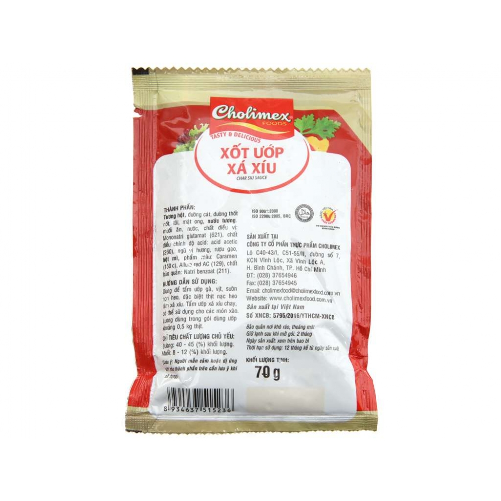 Cholimex Char Siu Sauce Bag 70g