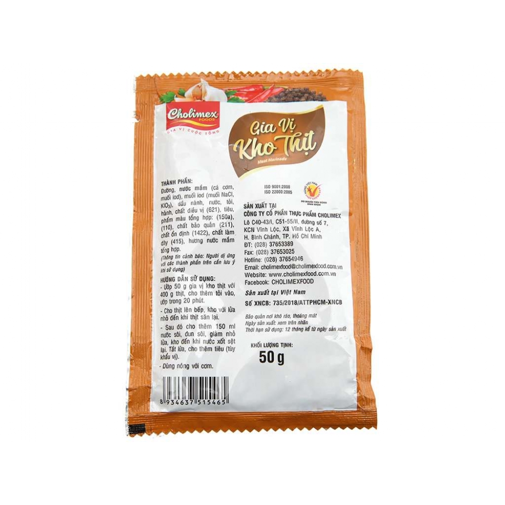Cholimex Meat Marinade Seasoning Bag 50g