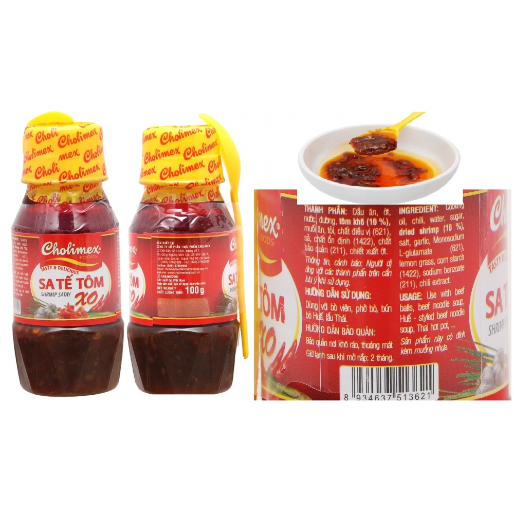 Cholimex XO Shrimp Satay 100g x 72