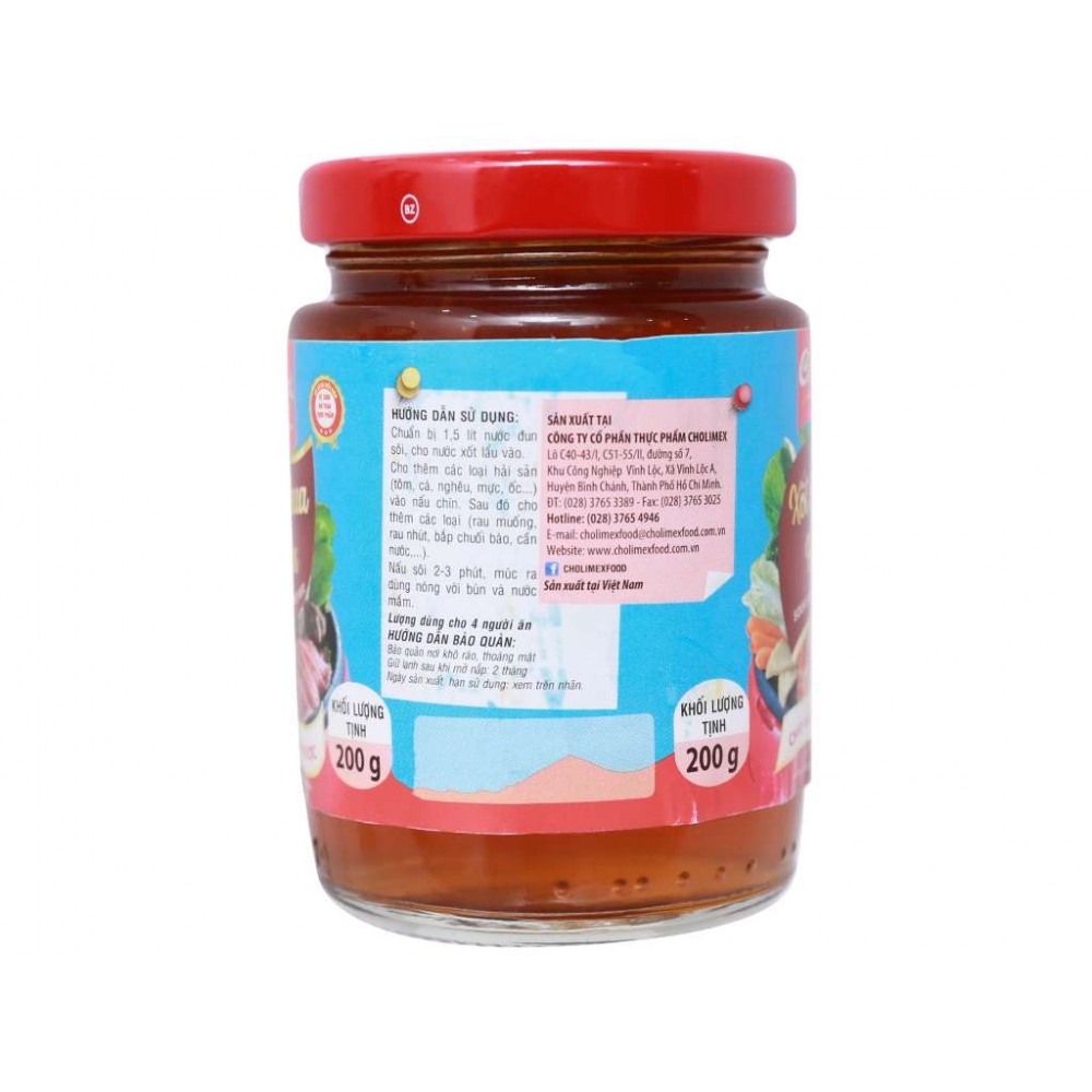 Cholimex Sour Soup For Seafood Mix jar 200g