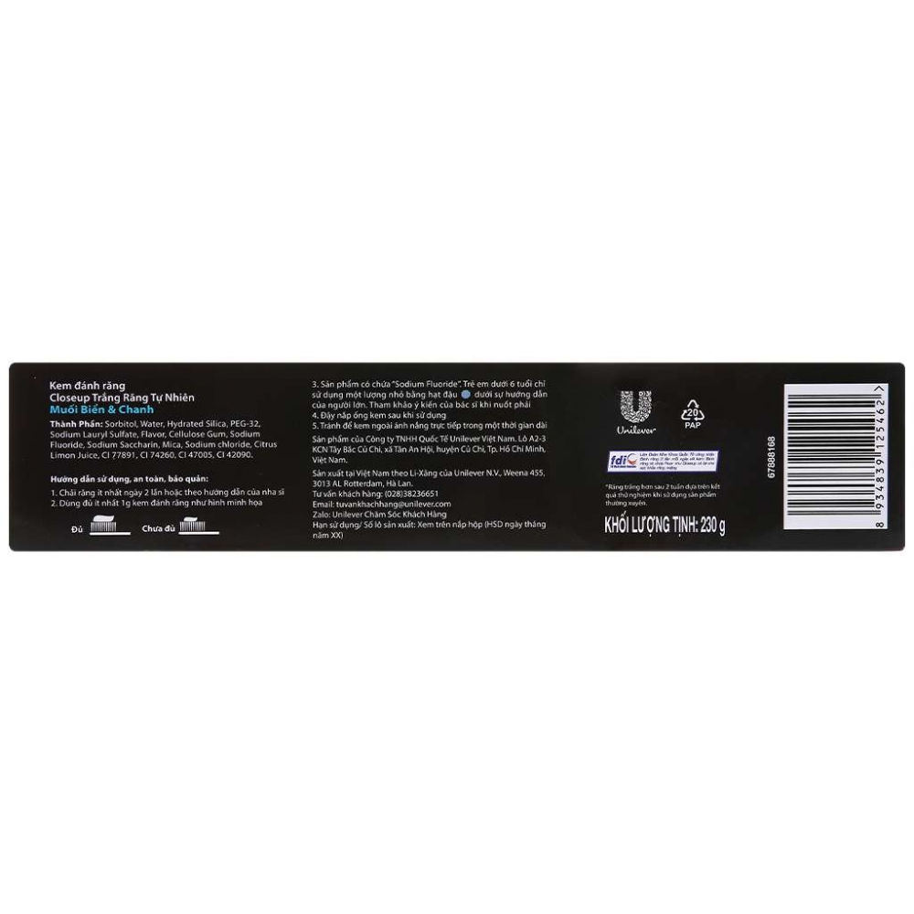 Close Up Toothpaste White Attraction Natural Smile 230g
