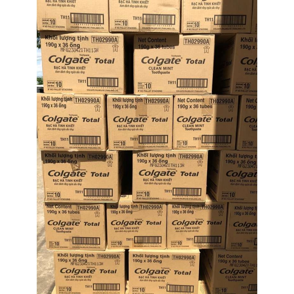 Colgate Toothpaste Strong Teeth Fresh Breath tube 180g x 36, Colgate triple action toothpaste