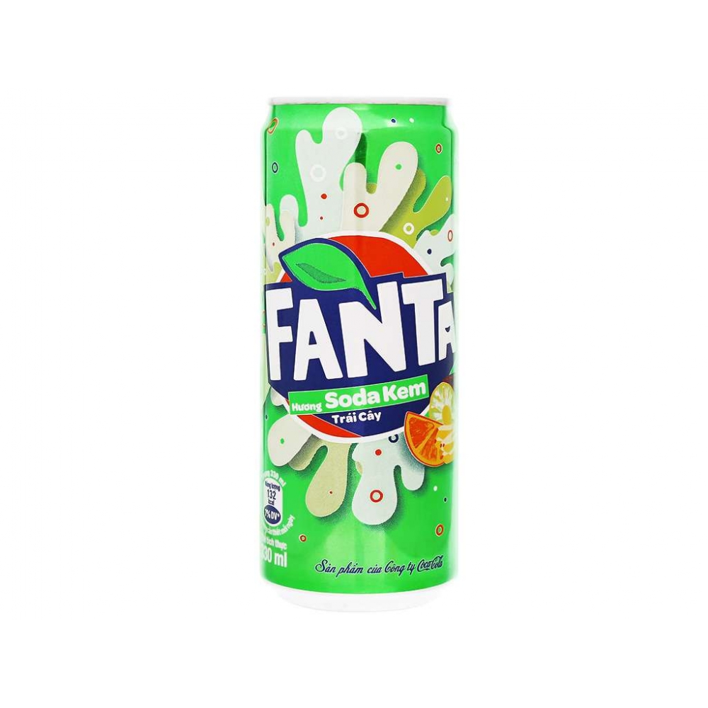 Fanta Cream Soda soft drink can 320ml