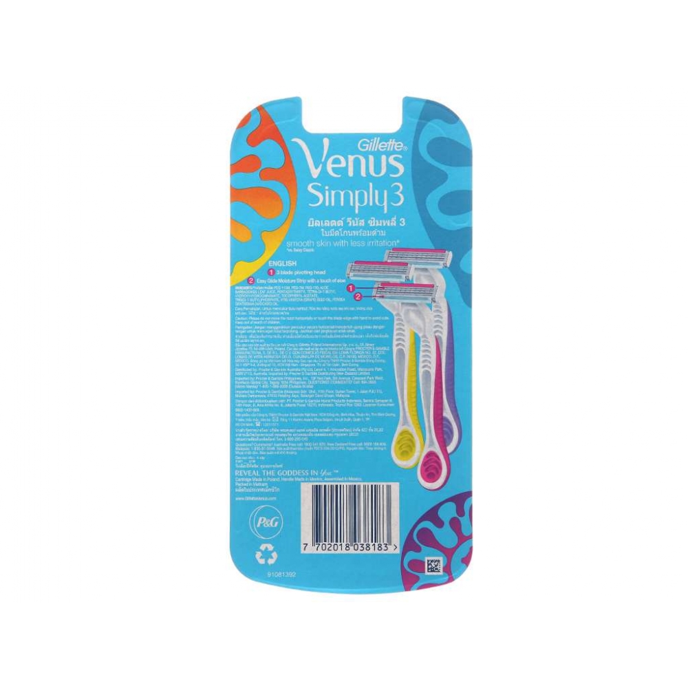 Gillette Venus Simply Razor Pack 4