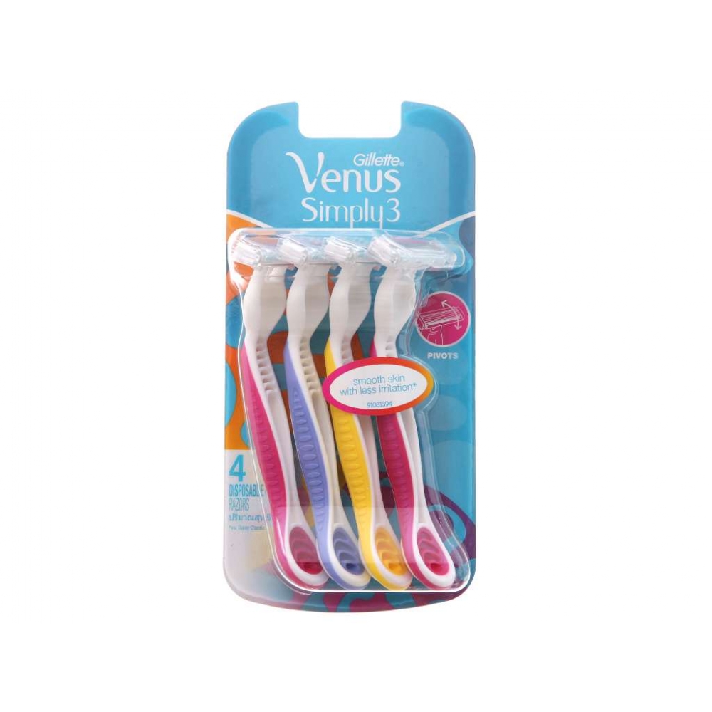 Gillette Venus Simply Razor Pack 4