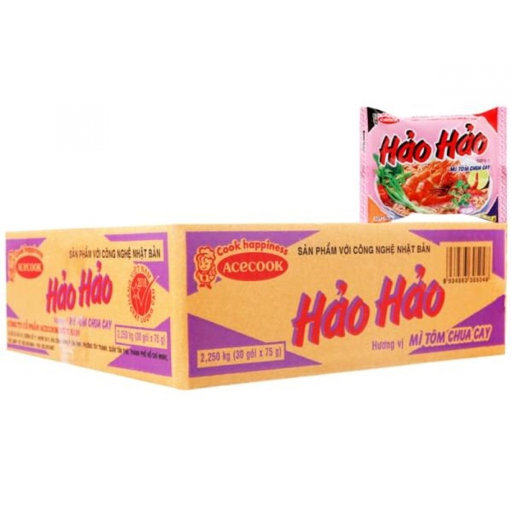 Hao Hao Hot & Spicy Instant Noodle bag 75g