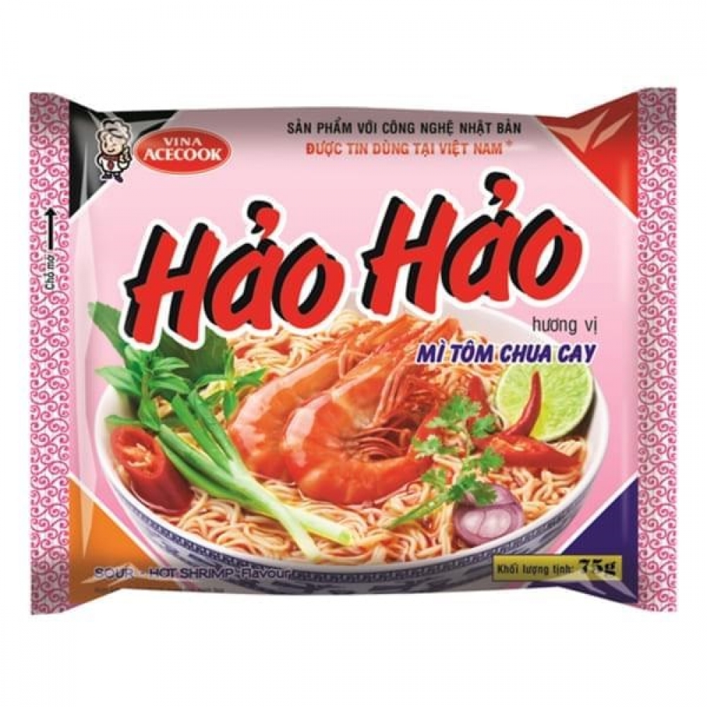 Hao Hao Hot & Spicy Instant Noodle bag 75g