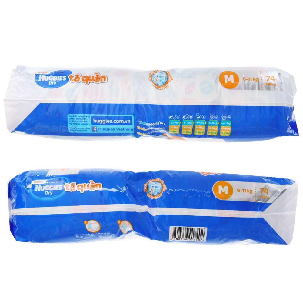 Huggies Diapers M 74pcs 6-11kg