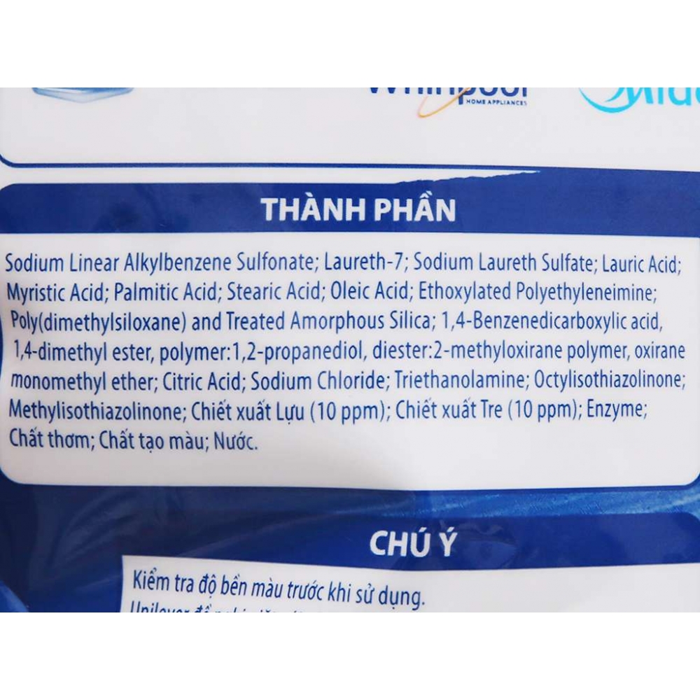 Omo matic washing liquid bag for front load washing machine 2.8l