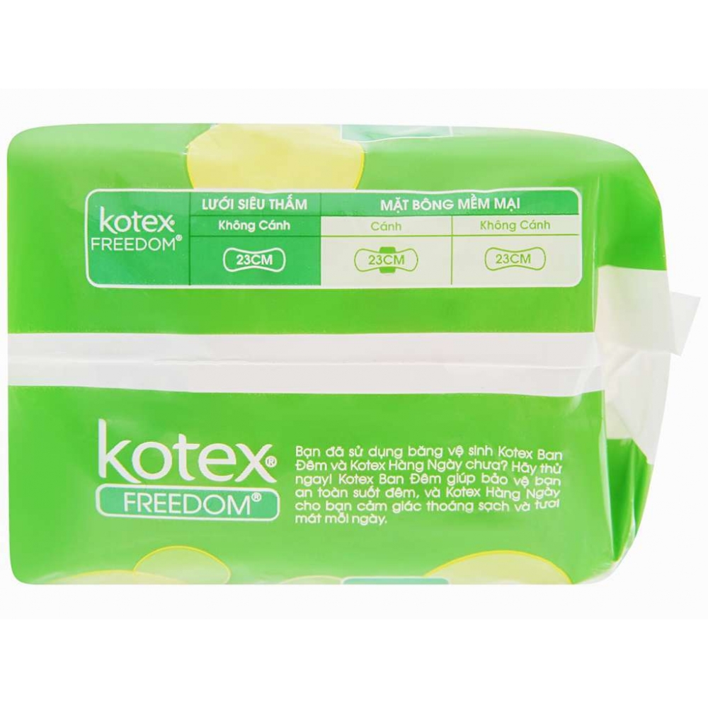 Kotex Freedom Sanitary Pad Maxi non wings Block 8