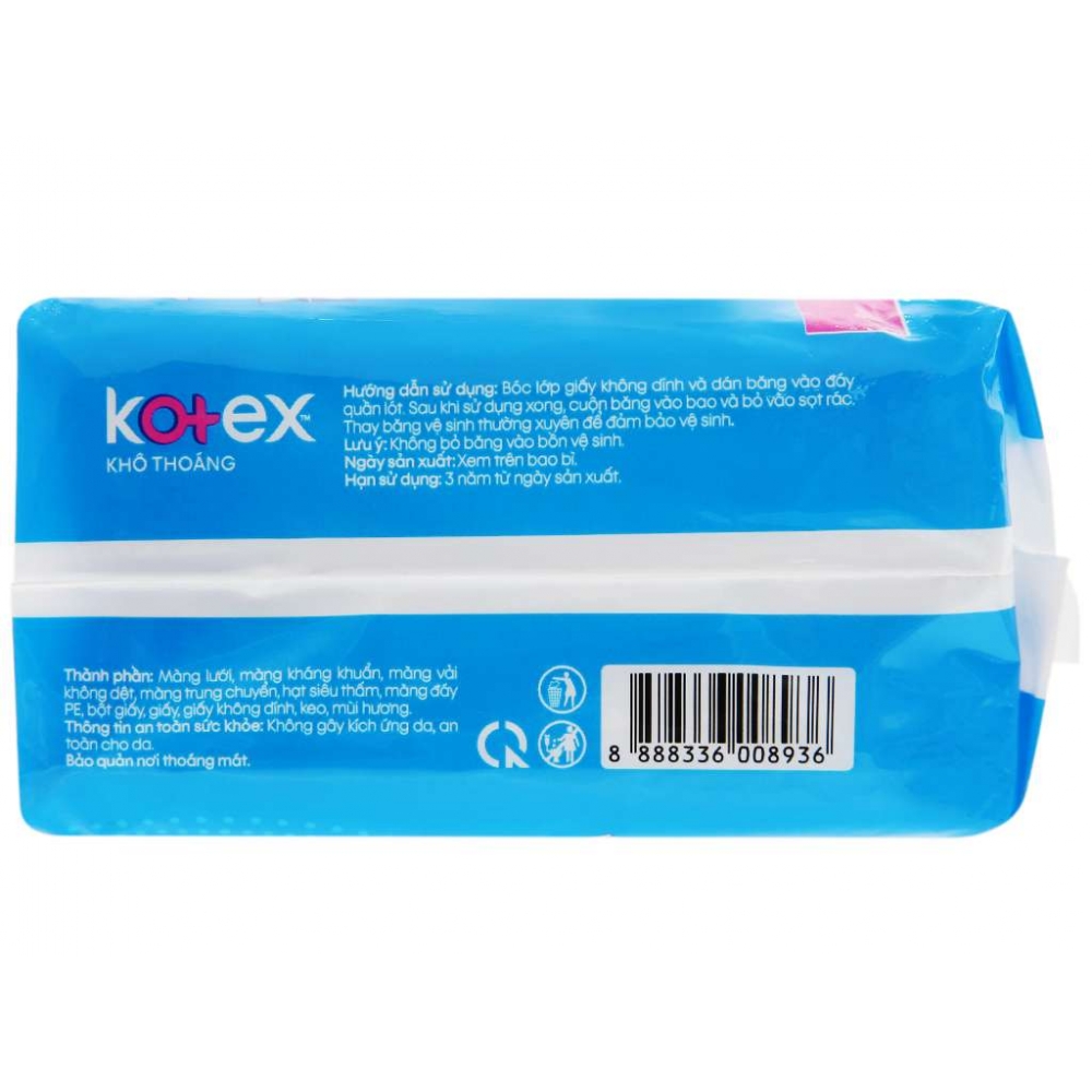 Kotex Sanitary Pad Super Thin Wings Block 8