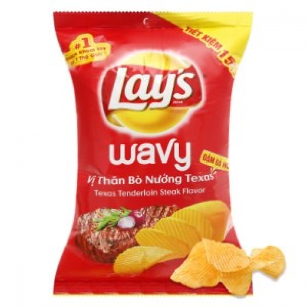 Lay's potato chips natural classic flavor 95g x 40 (1)