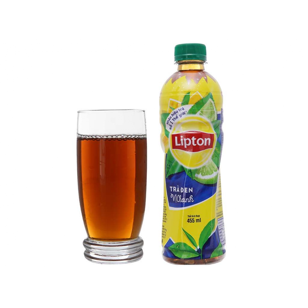 Lipton Black Tea with Lemon flavor bottle 455ml