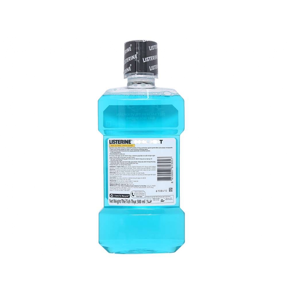 Listerine Cool Mint Mouthwash 500ml