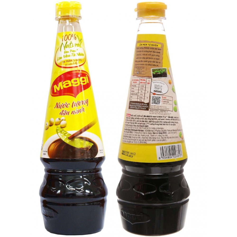 Maggi Soy Sauce bottle 700ml x 12 / Nước Tương Maggi / 越南美极酱青