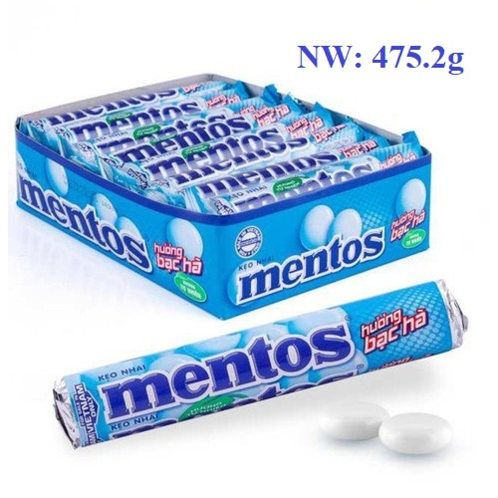 Mentos chewy candy 16 rolls (mint flavor)