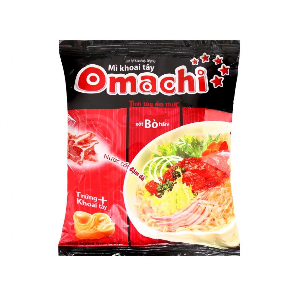Omachi Stewed Beef Sauce instant noodles 80g x 30