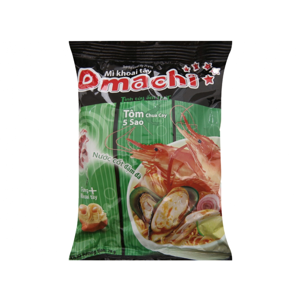 Omachi Tomato Spicy Sour Shrimp instant noodles 78g x 30