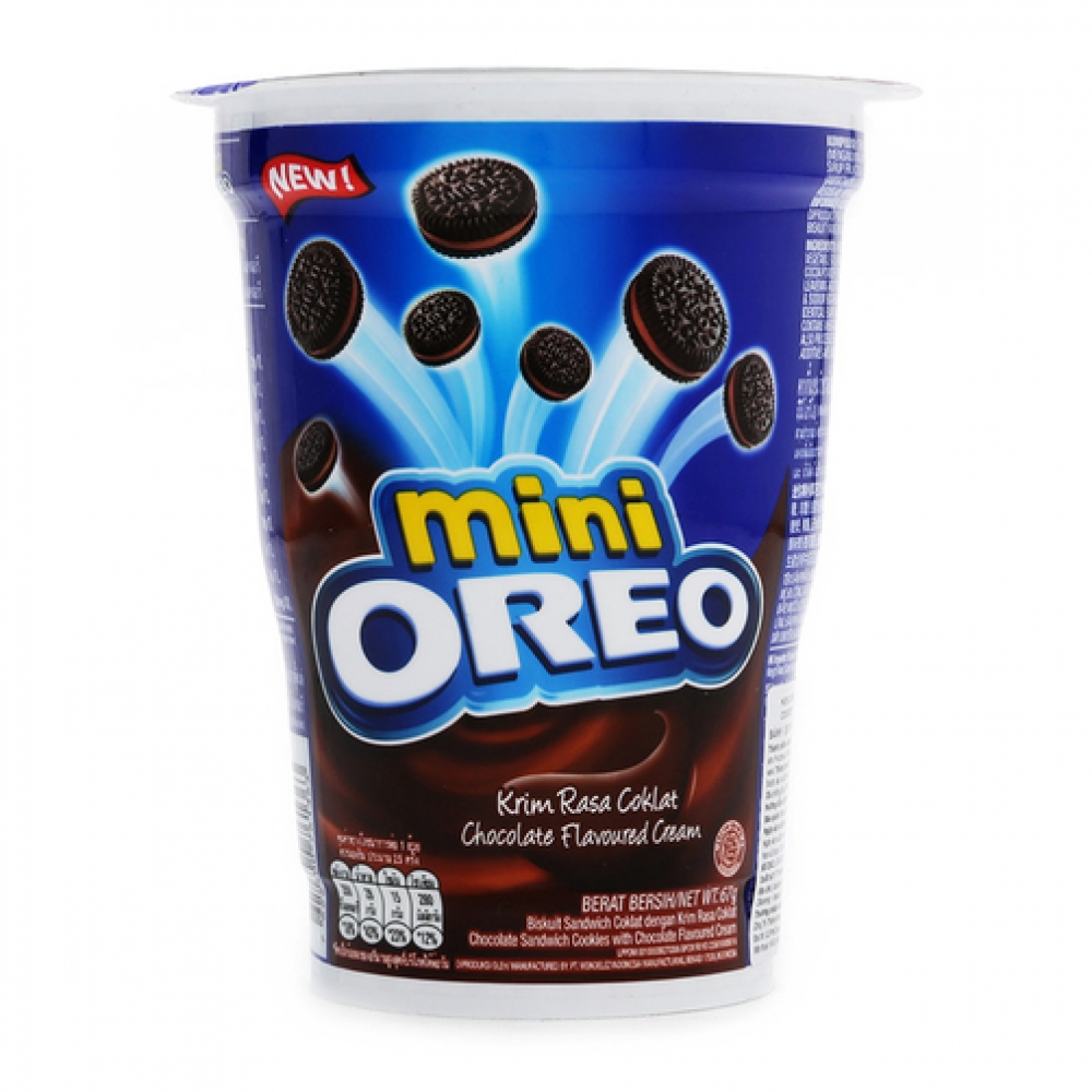 Mini Oreo biscuits cup 67g (Orignal, Vanilla, Chocolate)