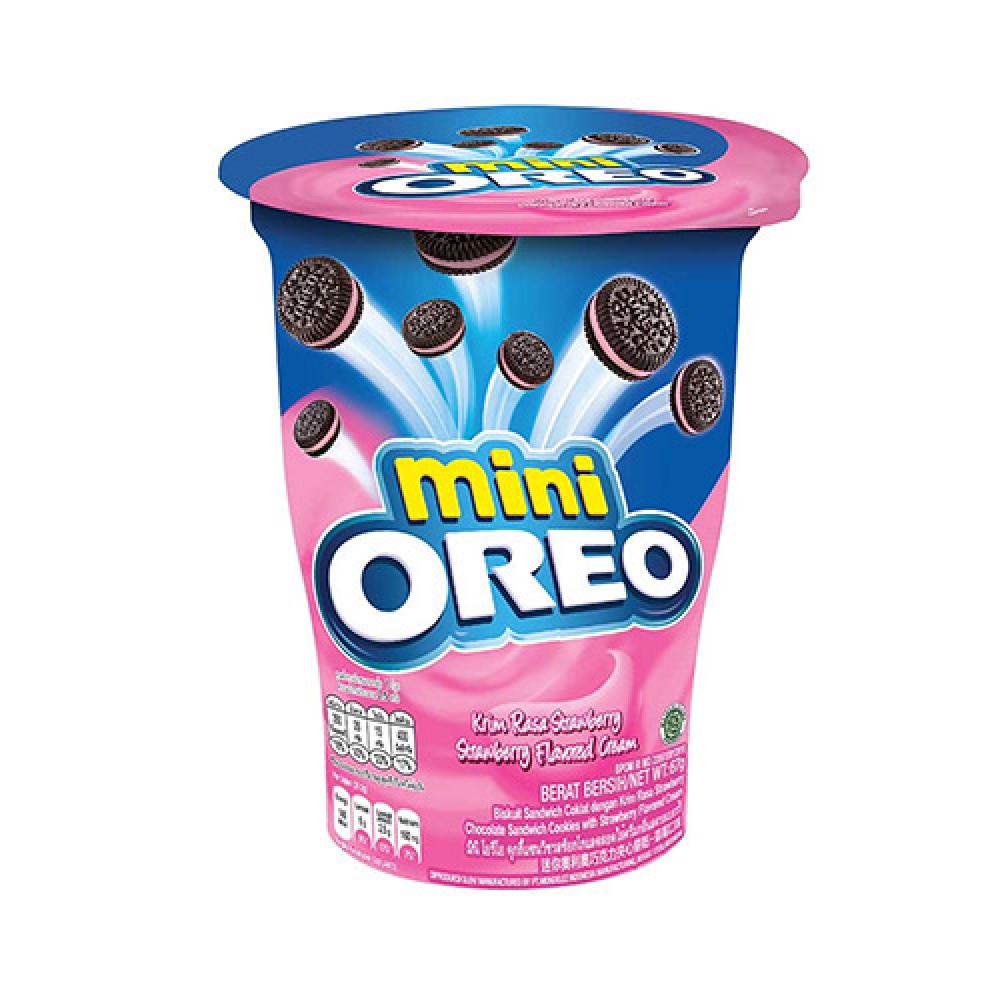 Mini Oreo biscuits cup 67g (Orignal, Vanilla, Chocolate)