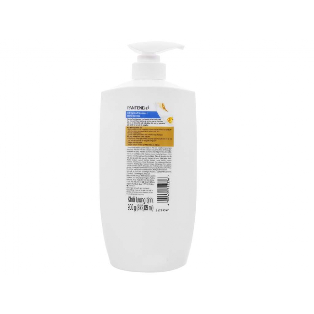 Pantene Shampoo Anti Dandruff Bottle 900ml