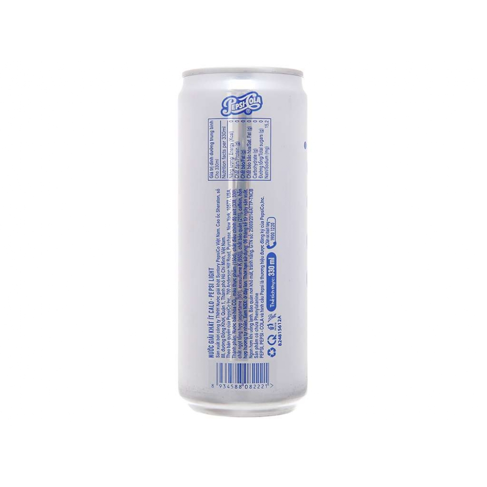Afskedigelse last Topmøde Pepsi Light Soft Drink Sleek Can 330ml