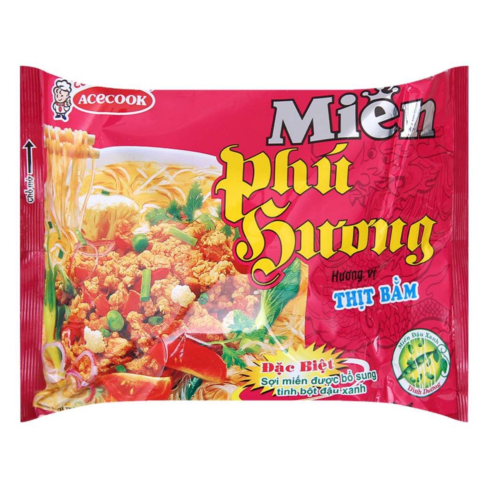 Phu Huong instant vermicelli bag 58g minced pork