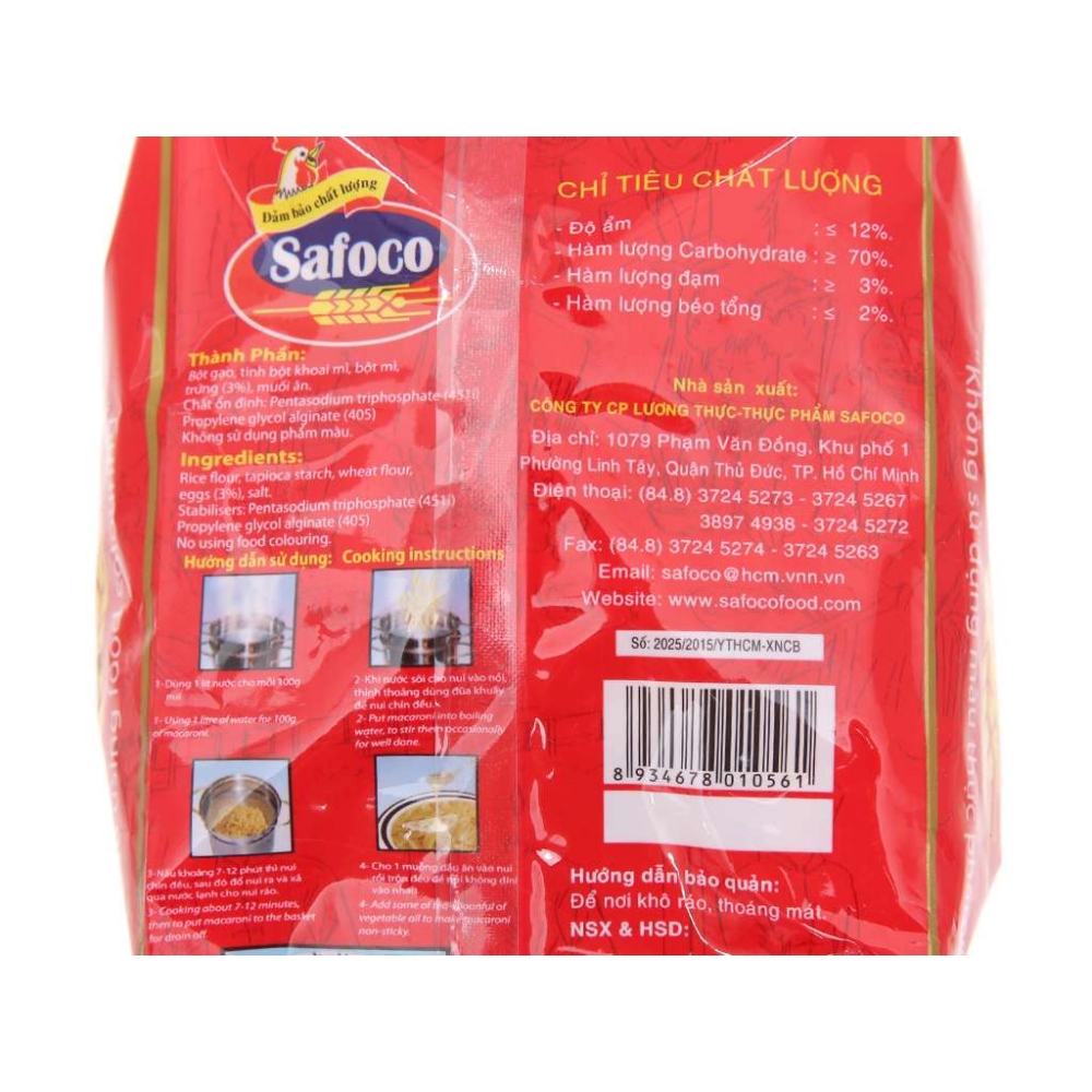 Safoco Macaroni High Quality bag 400g