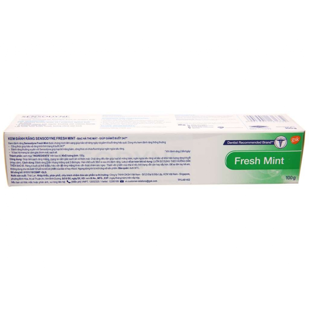 Sensodyne Toothpaste tube 100g Fresh Mint