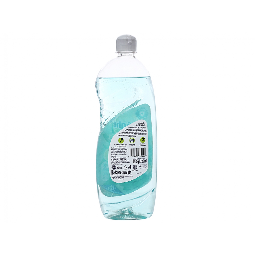 Sunlight Dishwashing Lemon & Peppermint Bottle 750g