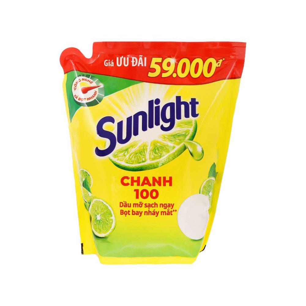 Sunlight Extra Lemon Dishwashing Liquid bag 2.6kg