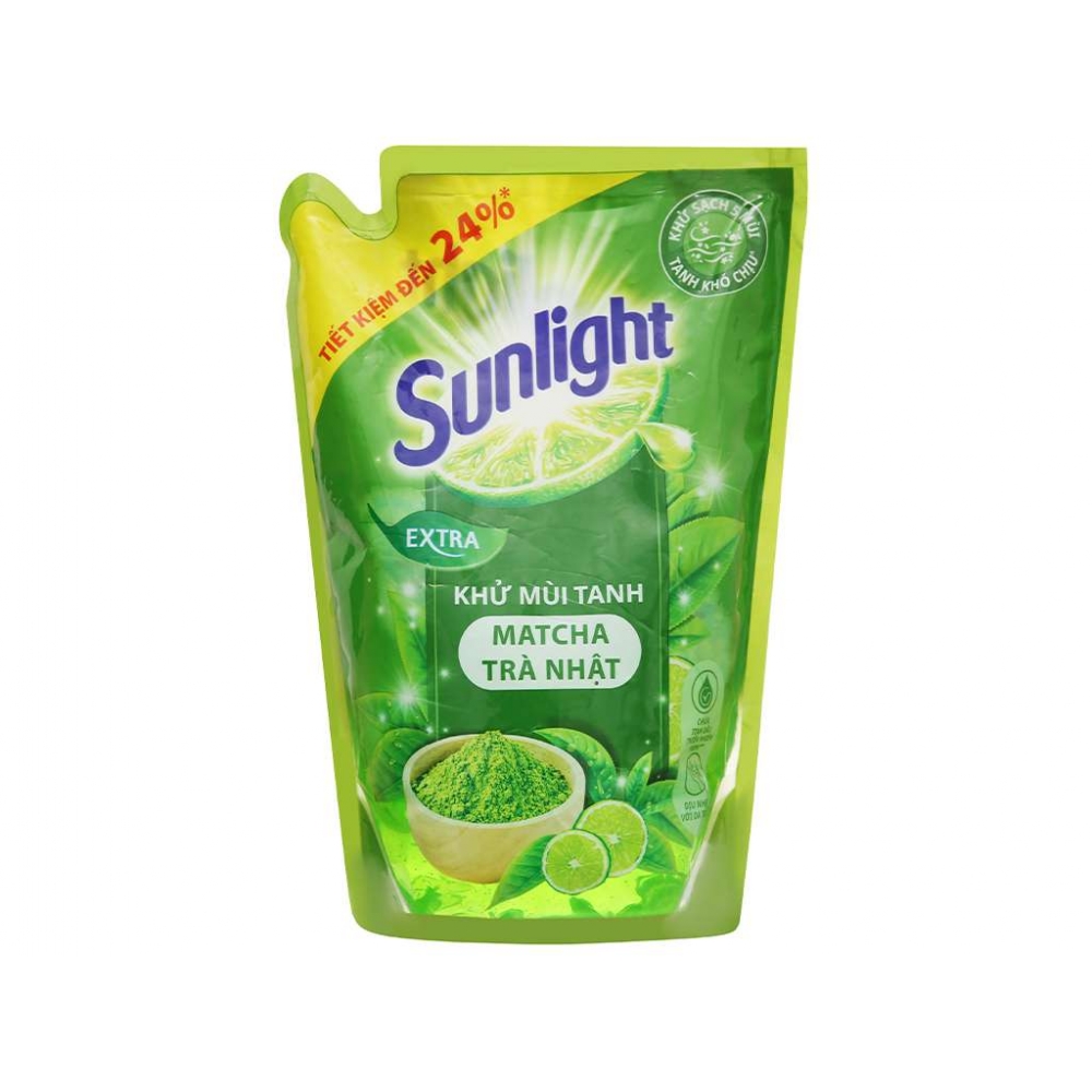 Sunlight Matcha Dishwashing Liquid bag 2.1kg