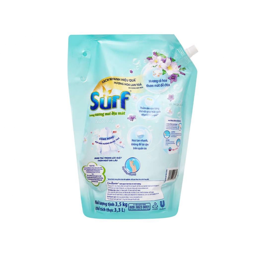 Surf washing liquid bag 3.5kg Sunrise Blue
