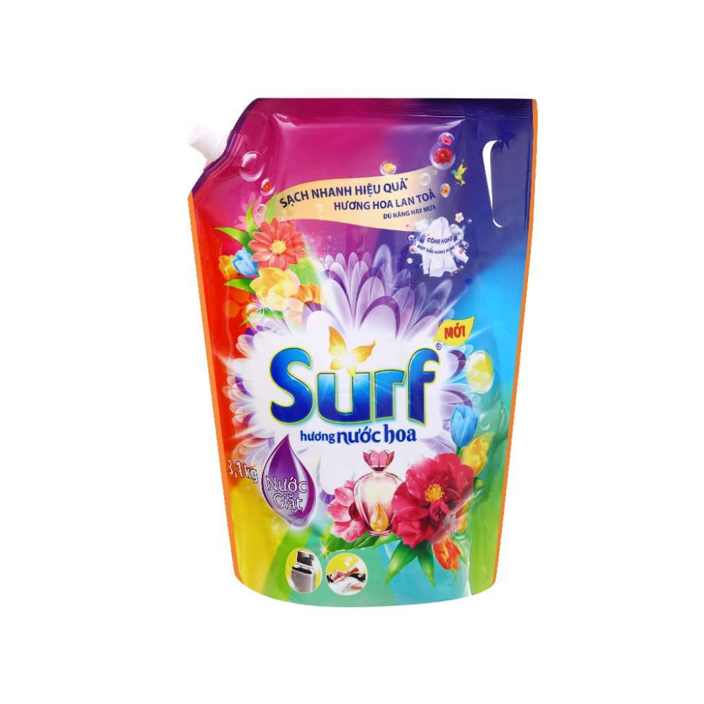 Surf washing liquid bag 3.1kg Perfume Flower