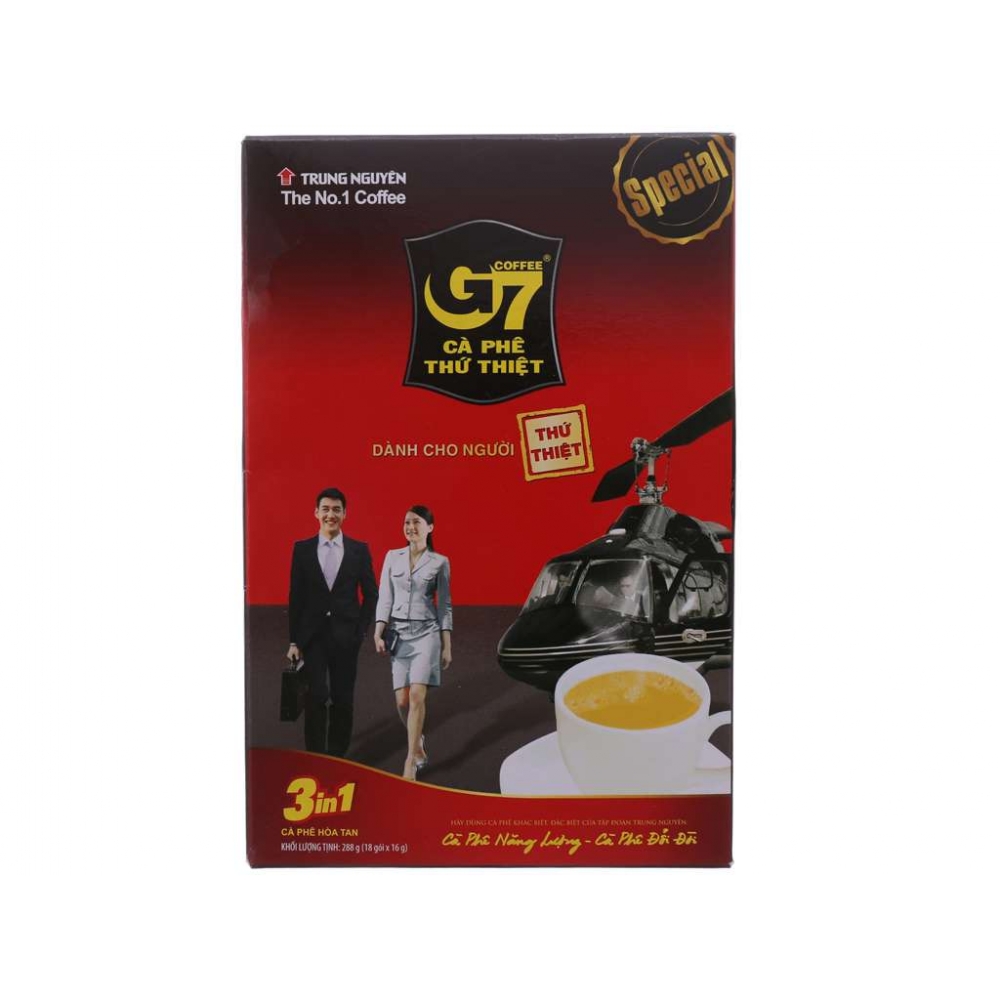 thumbnail interactive-video image 1 of Trung Nguyen G7 3-in-1 Strong Instant Coffee – 24 Sticks X 25g, Vietnamese Coffee With Milk, Exp 2023 1 of 5