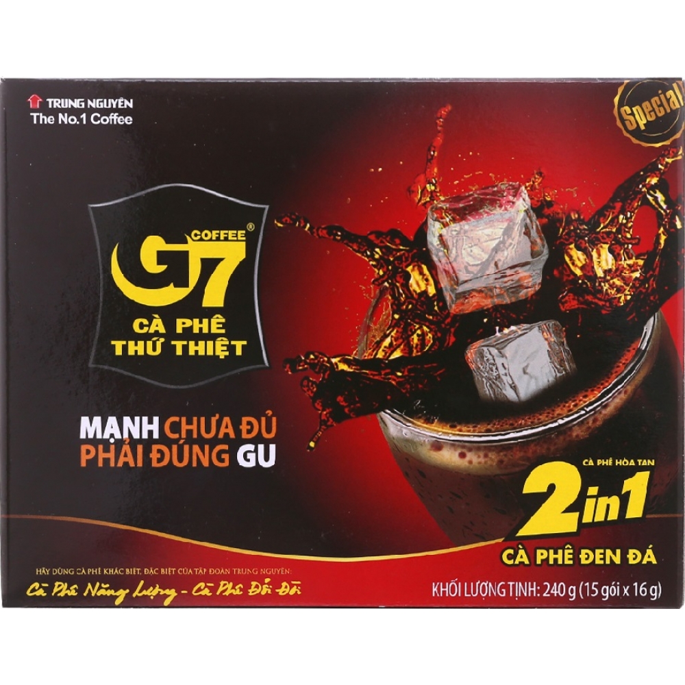 Trung Nguyen G7 instant coffee 2 in 1 box 240g x 24