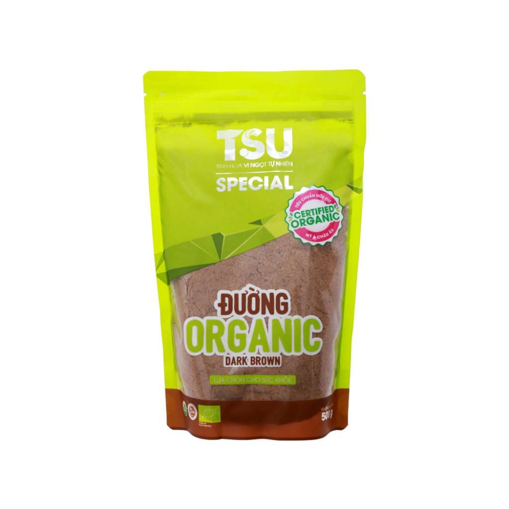 TSU Organic Dark Sugar 500g