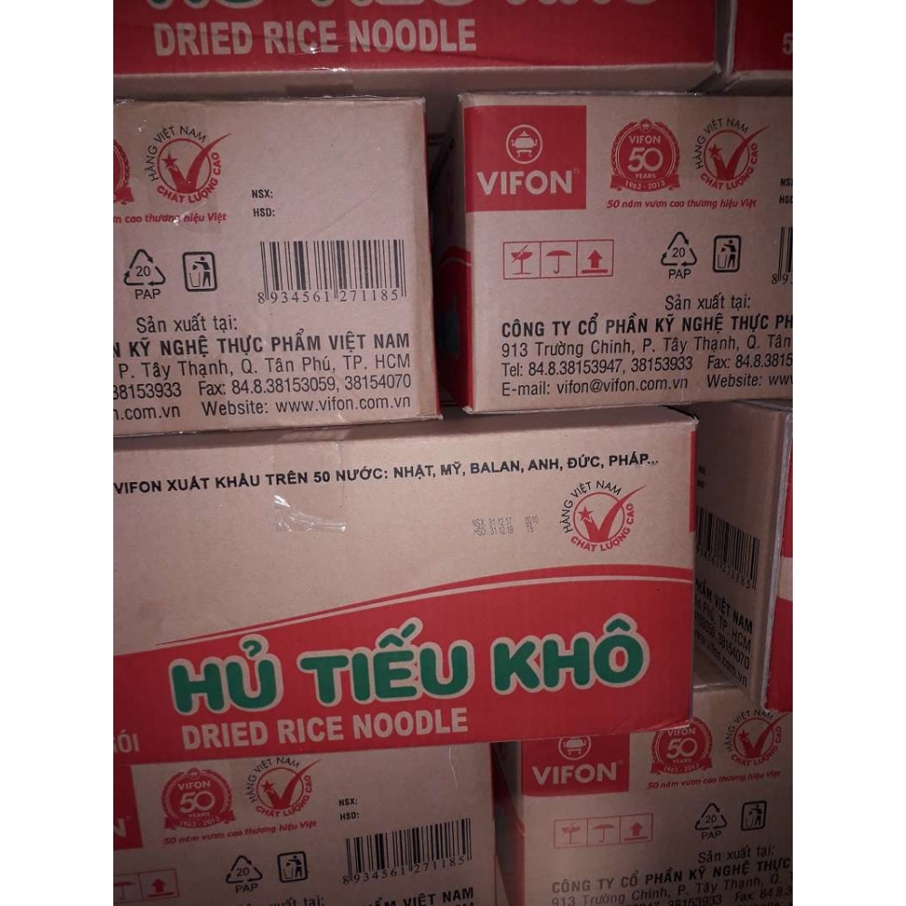 Vifon dried rice noodles 500g x 12