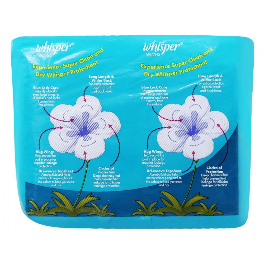 Whisper Sanitary Pad Wings Night Block 32
