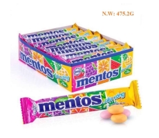 Mentos rainbow chewy candy 16 rolls (mixed fruits flavor)